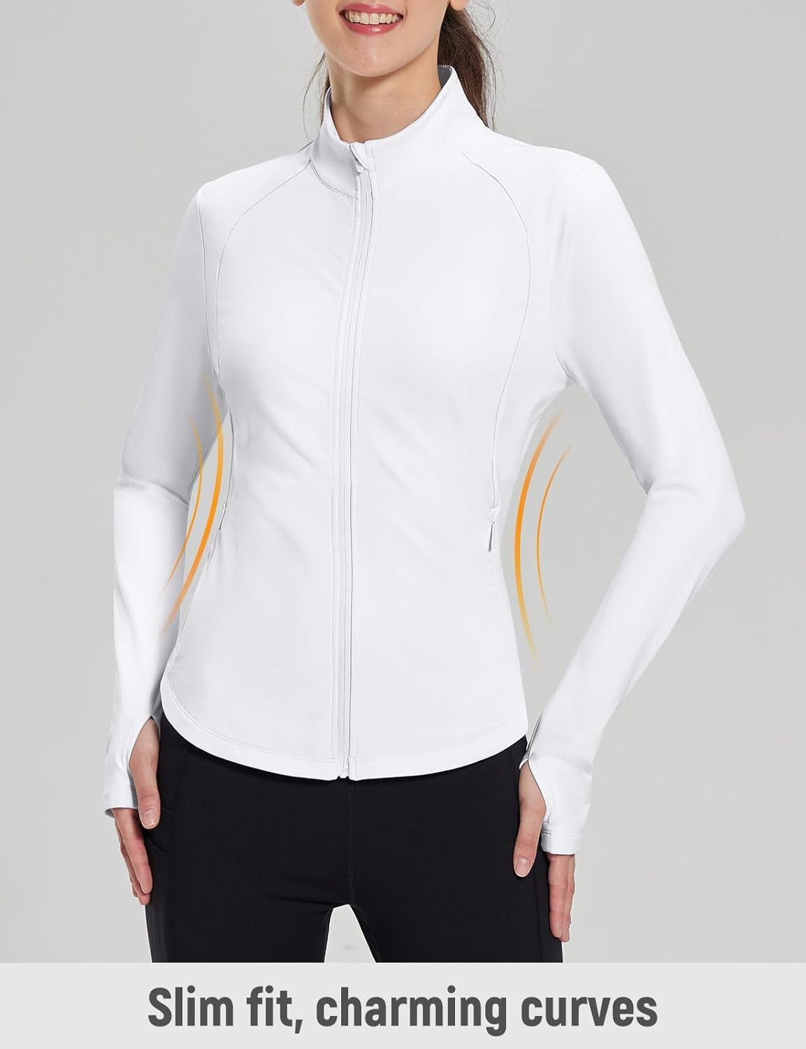 Women'S Fleece Running Jacket Water Resistant Full Zip Winter Cold Weather Gear Thermal Cycling Workout Jackets