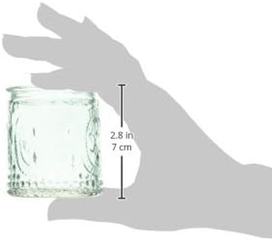 Blue Glass Tealight & Votive Candle (Set of 4) Vintage Tea Light Holders, 4 Count